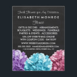 Flyer Odontologia Roxo, Azul e Rosa<br><div class="desc">Folheto publicitário da indústria de chalkboard roxo,  azul e rosa,  por Cartão de visita Store.</div>