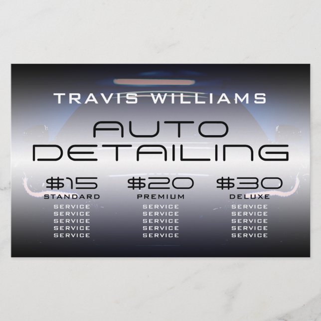 Flyer Oferta moderna de preços para o setor automóvel (Frente)