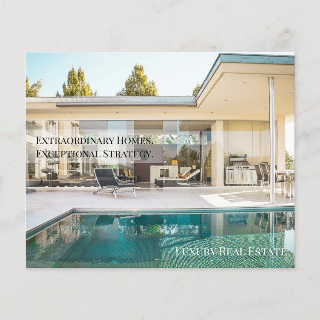 Flyer Off-Market Luxury Real Estate Postcard | Private  (Frente)