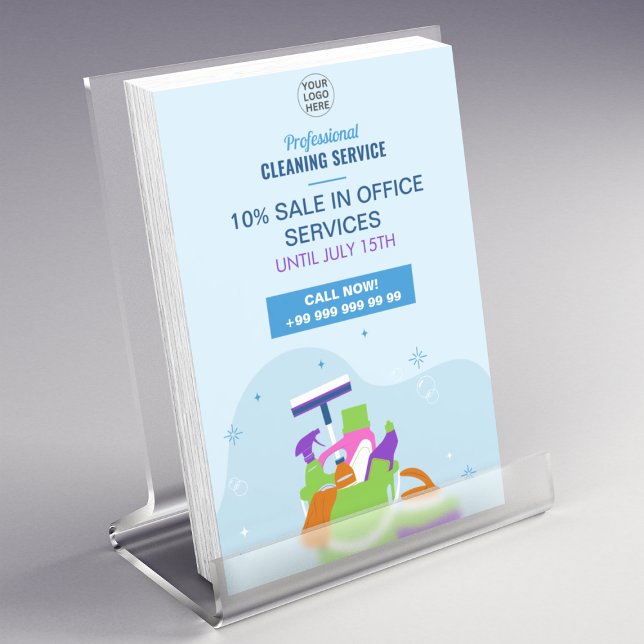 Flyer Office Clearing Housekeeper (Criador carregado)