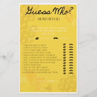 Flyer Oh Babee Adivinha Quem Joga