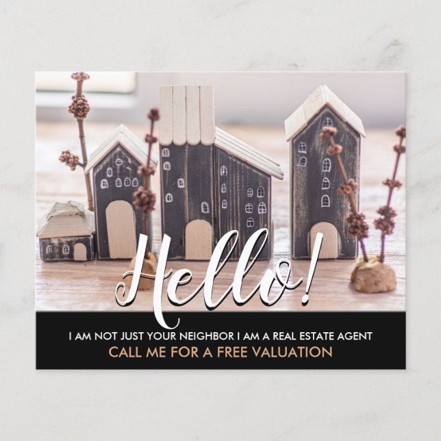 Flyer Olá, não sou o seu vizinho agente imobiliário Fly (Frente)