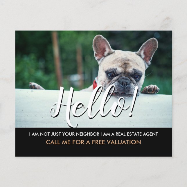 Flyer Olá, não sou o seu vizinho agente imobiliário Fly (Frente)