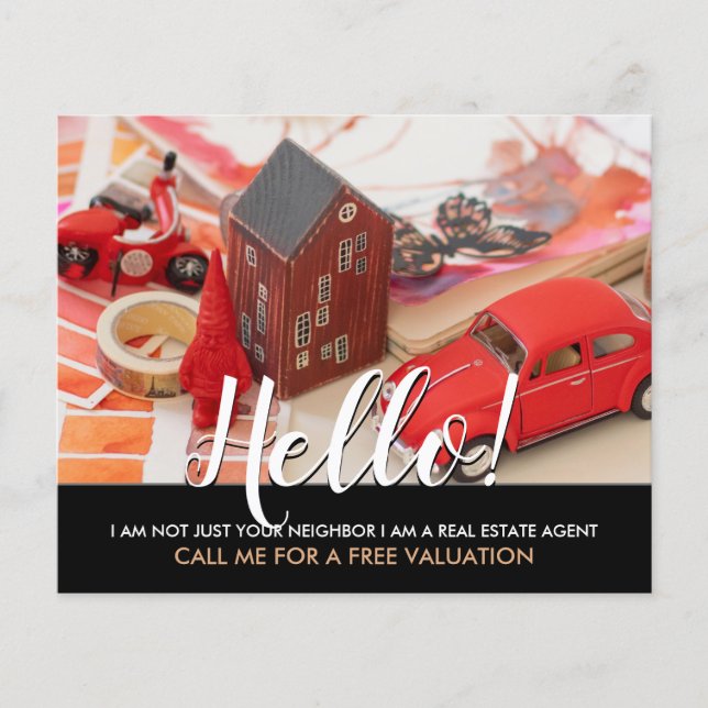 Flyer Olá, não sou o seu vizinho agente imobiliário Fly (Frente)