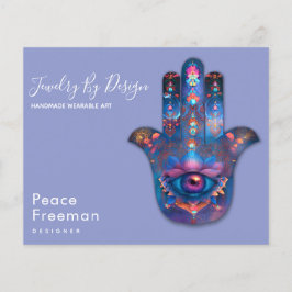 Flyer Olho da Iluminação | Design da Mão de Hamsa