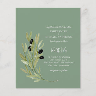 Flyer OLIVE ORÇAMENTAL DEIXA O Casamento Moderno Minimal