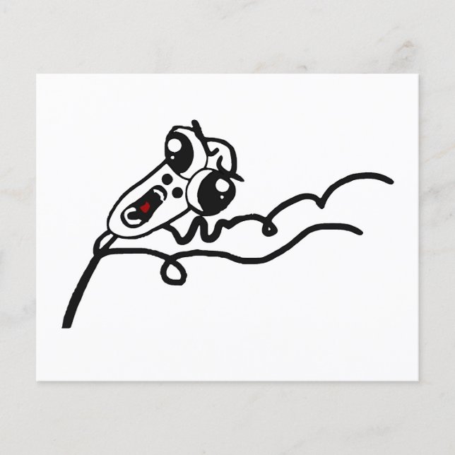 Flyer OMG RUN Rage Assustado Face Memória de Bicicleta (Frente)