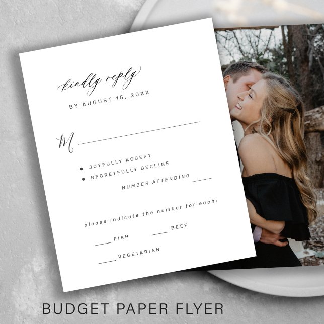 Flyer Opções de refeição para casamento com orçamento fo (Criador carregado)