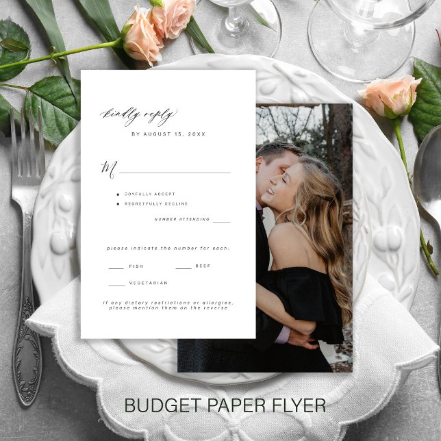 Flyer Opções de refeição para casamento com orçamento li (Criador carregado)