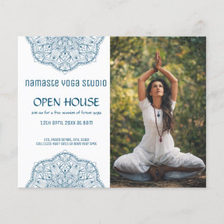 Flyer Open House for Yoga Meditation Promocional