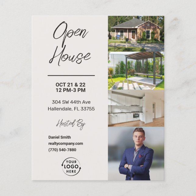 Flyer Open House | Marketing imobiliário (Frente)