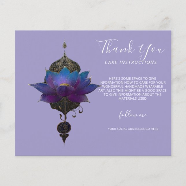 FLYER ORÁCULO VIOLETA | EMBLEMA MÍSTICO DO LÓTUS (Frente)