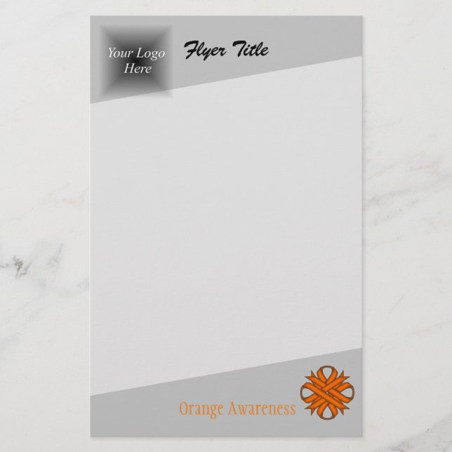 Flyer Orange Clover Ribbon por Kenneth Yoncich (Frente)