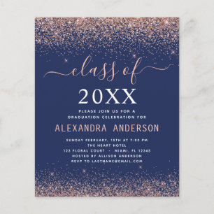 Flyer Orçamento 2021 Convite para Graduação de Azul M