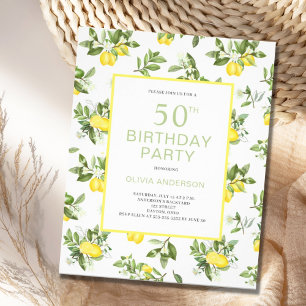 Flyer Orçamento 50º Aniversário Convite para Citros de L