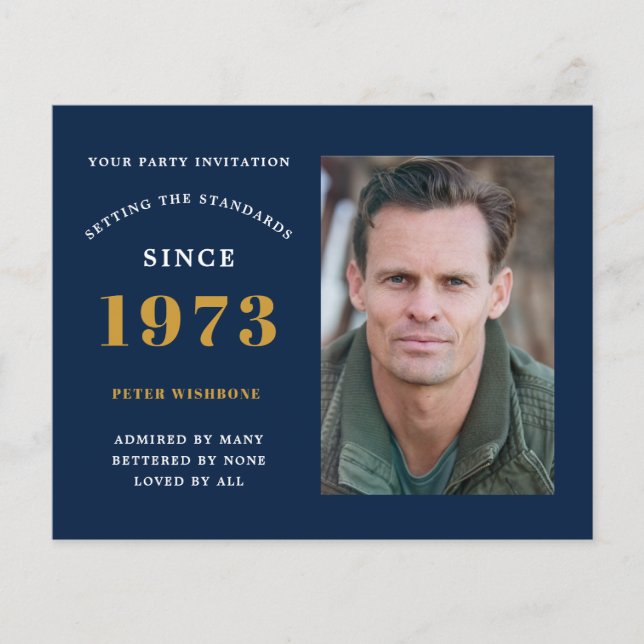 Flyer Orçamento 50º Convite de Aniversário de 1973 (Frente)