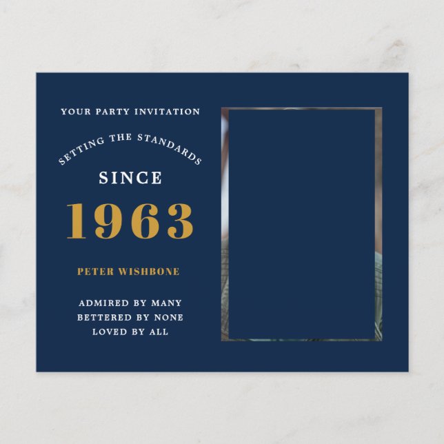 Flyer Orçamento 60º Convite de Aniversário de 1963 (Frente)