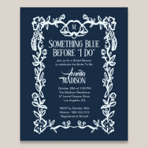 Orçamento Algo Azul Floral Vintage Chá de Noiva