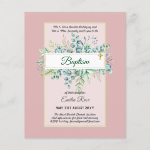 Flyer Orçamento BAPTISM Christening Greenerase deixa co