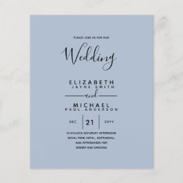 Flyer Orçamento Bilíngue Espanhol BODA Casamento Inglês