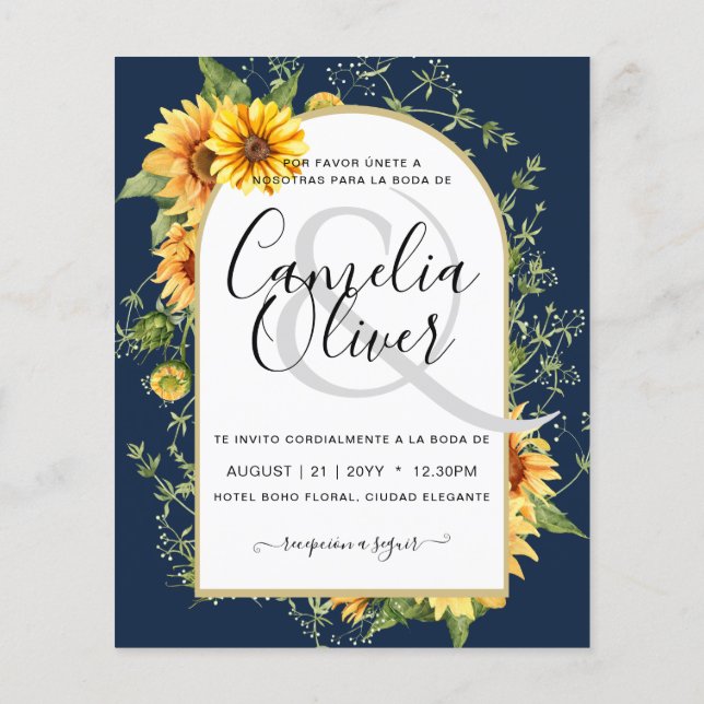 Flyer ORÇAMENTO Bilíngue Girassóis Girassóis Casamento E (Verso)
