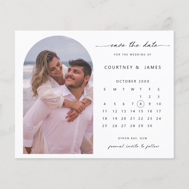 Flyer ORÇAMENTO Calendário de fotos da Arch Salve a Data (Frente)