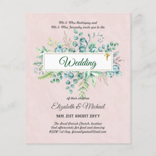 Flyer Orçamento CASA DE CATHOLIC CASAMENTO CRISTÃO com V