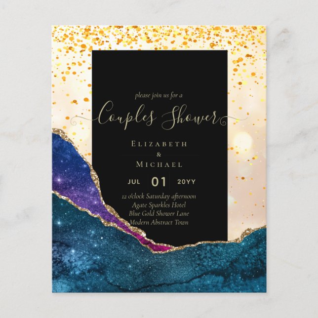 Flyer ORÇAMENTO Casais CHUVA DE PRESENTES DE NOIVA - ÁGA (Frente)
