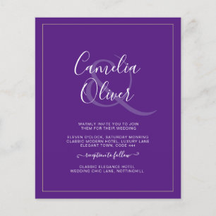 Flyer ORÇAMENTO Casamento Ampersand Monocromático Tudo-e