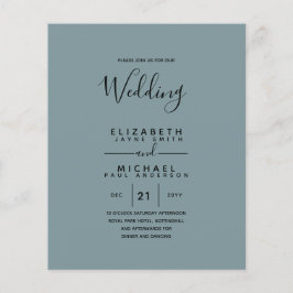 Flyer Orçamento Casamento Bilíngue Espanhol BODA Inglês