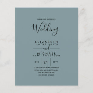 Flyer Orçamento Casamento Bilíngue Espanhol BODA Inglês
