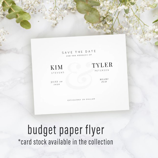 Flyer Orçamento casamento do CÓDIGO QR moderno salvar da (Criador carregado)