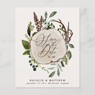 Flyer orçamento casamento outono agrícola russo salvar d