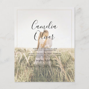 Flyer Orçamento Casamento Rústico Terracota Dourado Tudo