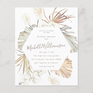 Flyer ORÇAMENTO Chá de panela de Casamento do Desert