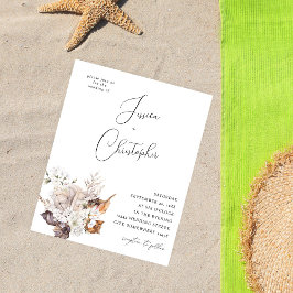 Flyer Orçamento Conchas e Flores Brancas Casamento 2