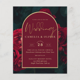 Flyer ORÇAMENTO Convite de Casamento de Inverno ForestGr