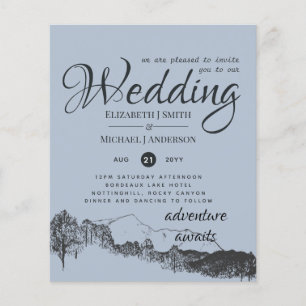 Flyer Orçamento das Montanhas Azuis com Menos Preço