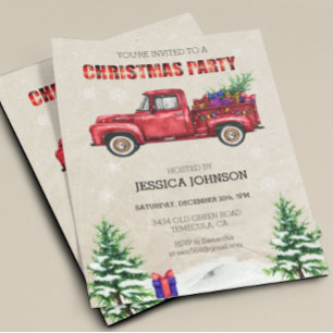 Flyer Orçamento de Caminhão de Aquarela para Festa de Na