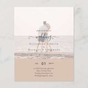Flyer Orçamento de Casamento do TEXTO de OVERLAY FOTO M