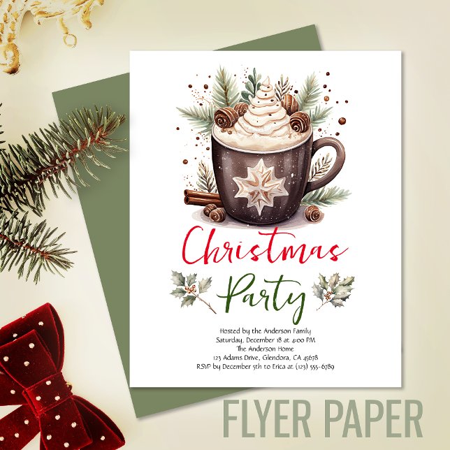Flyer Orçamento de Convite para Férias de Natal Moderno (Exceptional value: budget-friendly Christmas invitation for memorable events and cost saving!)