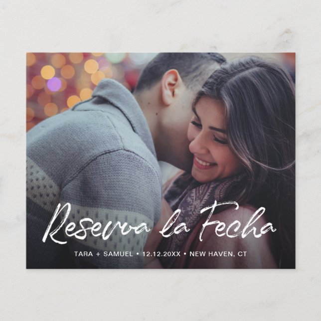 Flyer Orçamento de Foto Moderna para Casamento Espanhol  (Frente)