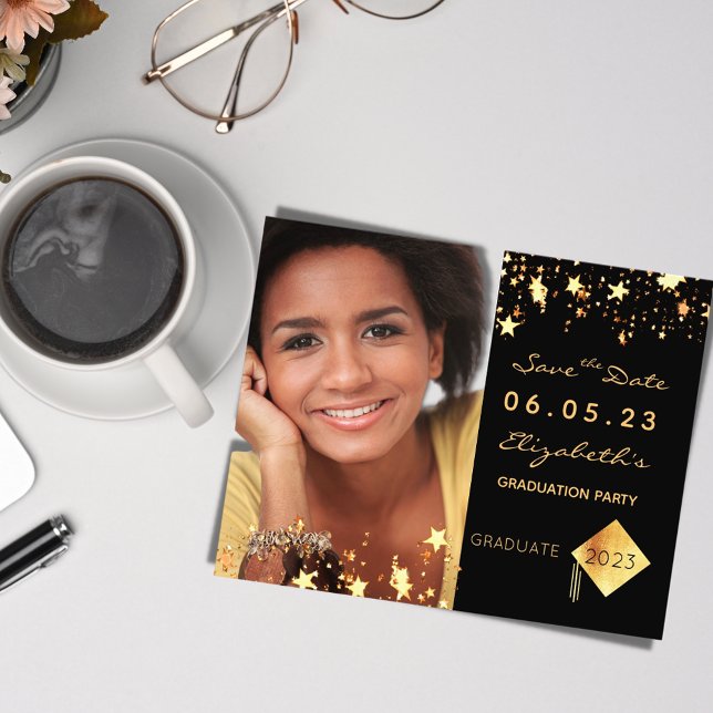 Flyer Orçamento de fotos da festa de formatura "Save the (Criador carregado)