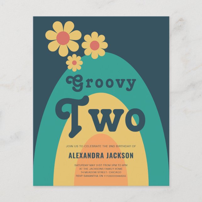 Flyer Orçamento de Parte do segundo aniversário Retroati (Frente)