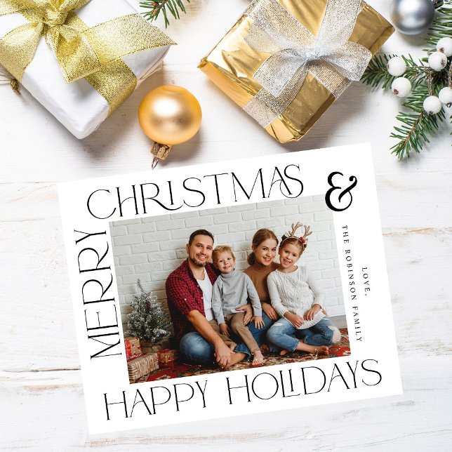 Flyer Orçamento do quadro MOD Foto Feliz Natal e Feriado (Criador carregado)