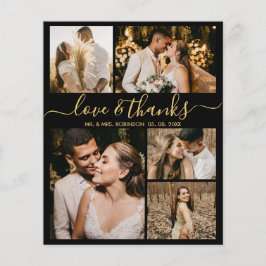 Flyer Orçamento Elegante Script Foto Casamento Agradecim