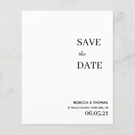 Flyer orçamento elegante sem foto salvar a data