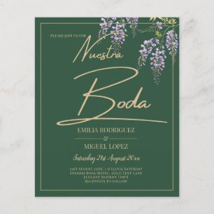Flyer ORÇAMENTO ESpanhol All-in-1 WISTERIA Dourada BODA 