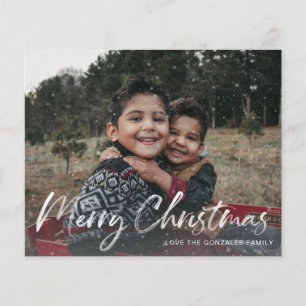 Flyer Orçamento Falso Natal Feliz Neve