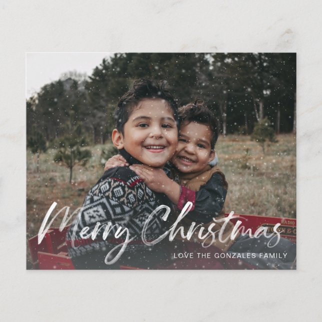 Flyer Orçamento Faux Neve Feliz Natal (Frente)